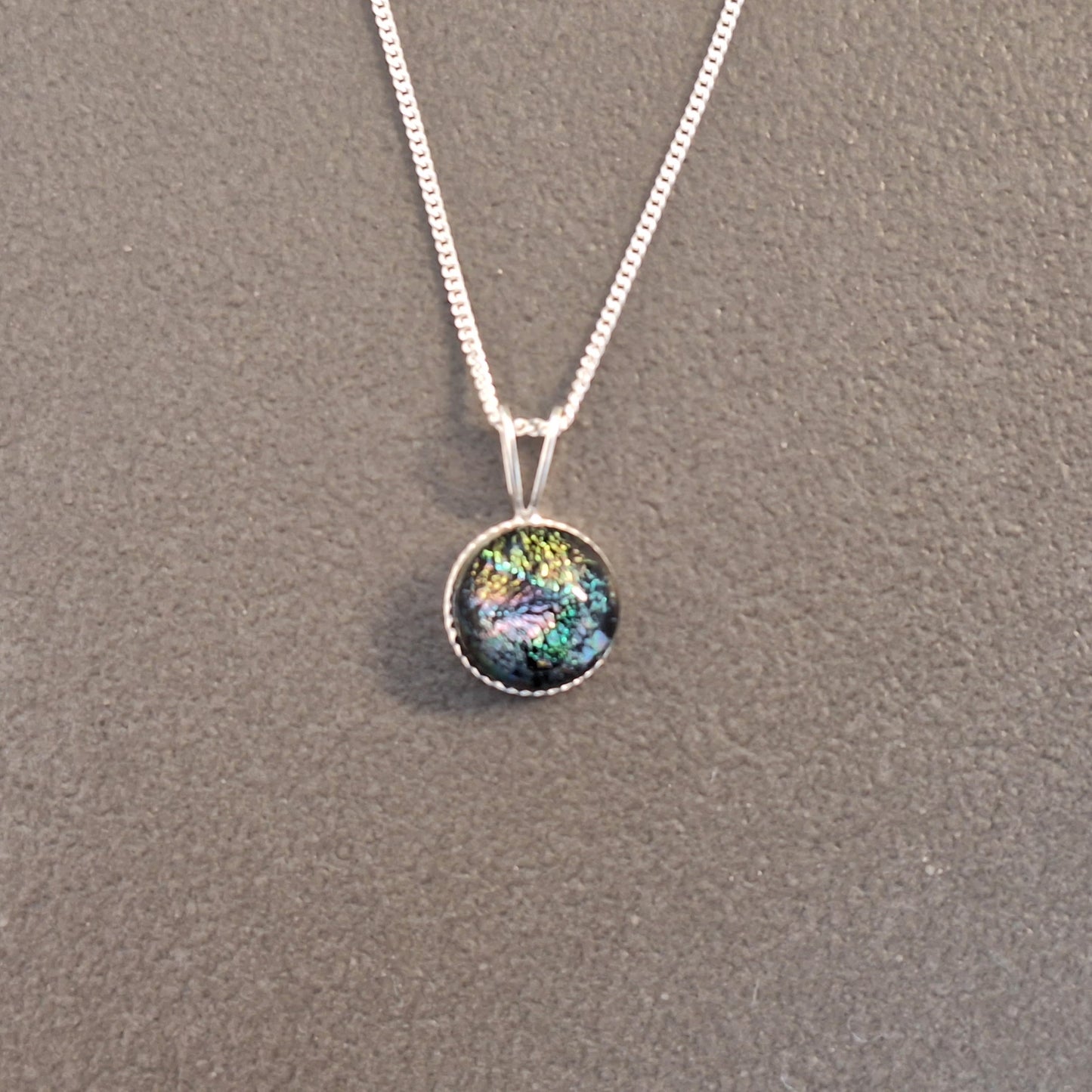 Smält glas halsband-Blandad färg