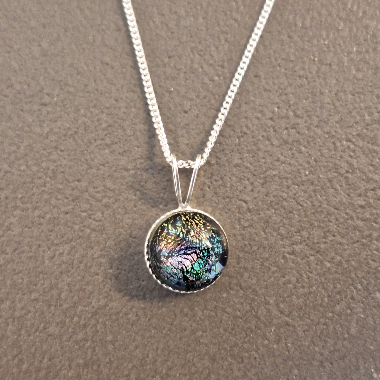 Smält glas halsband-Blandad färg