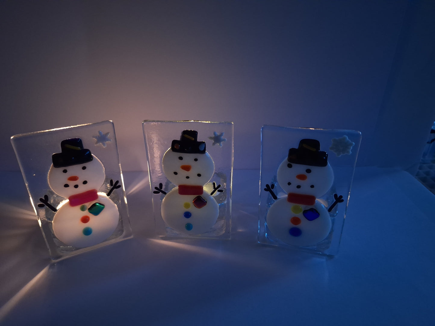 Snögubbe Värmeljushållare