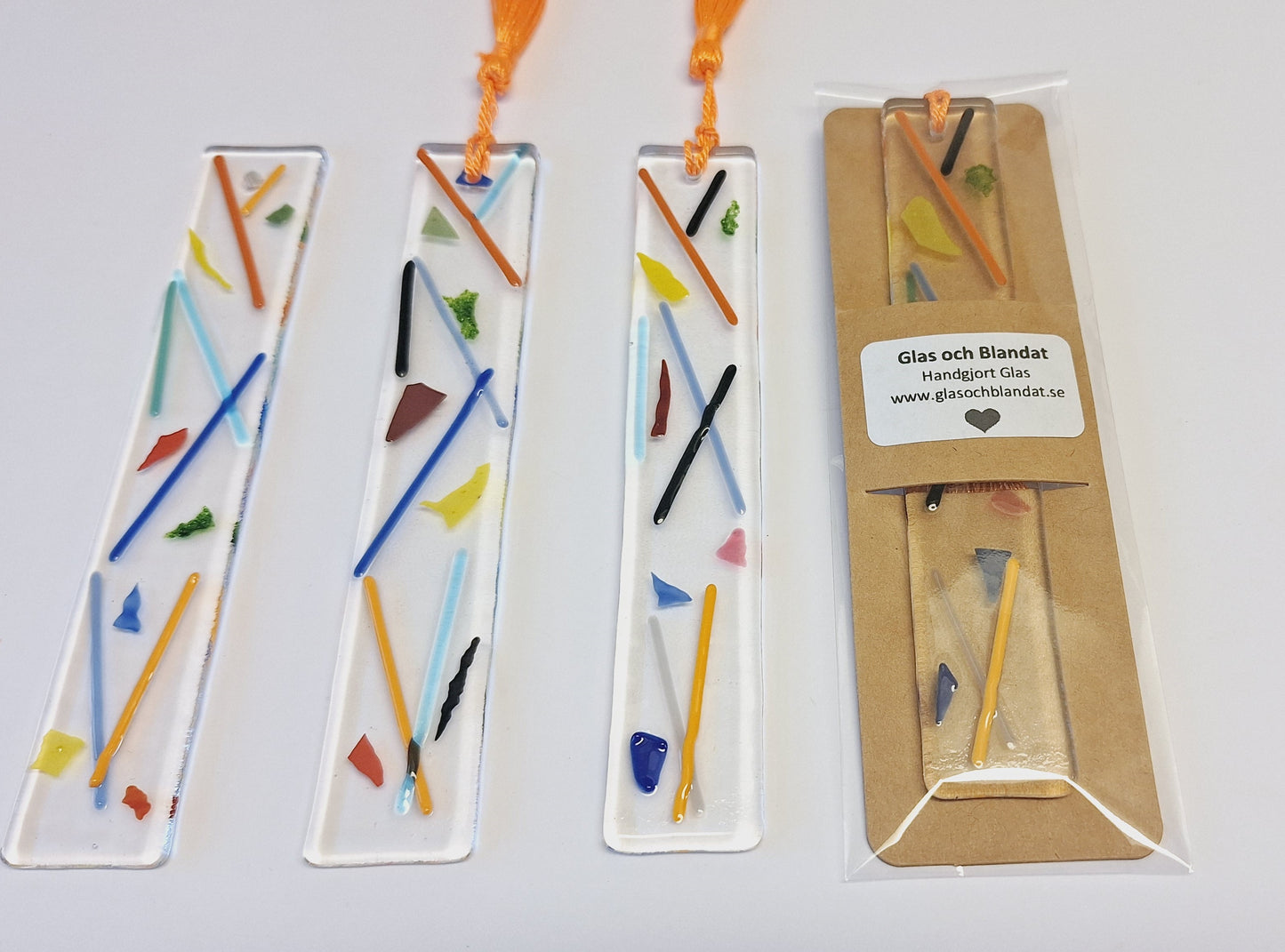Fused Glass Bookmark - Abstract
