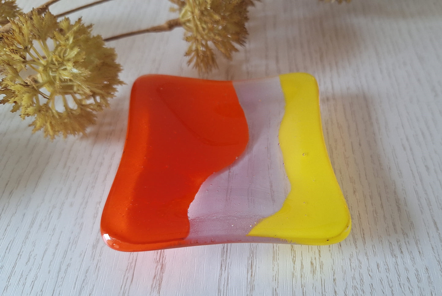 Handmade Fused Glass Trinket Dish