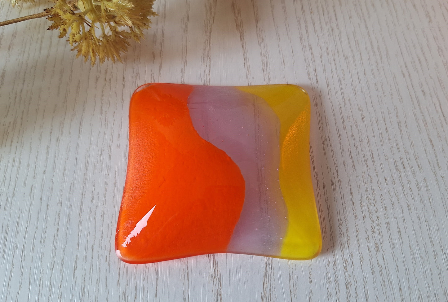 Handmade Fused Glass Trinket Dish