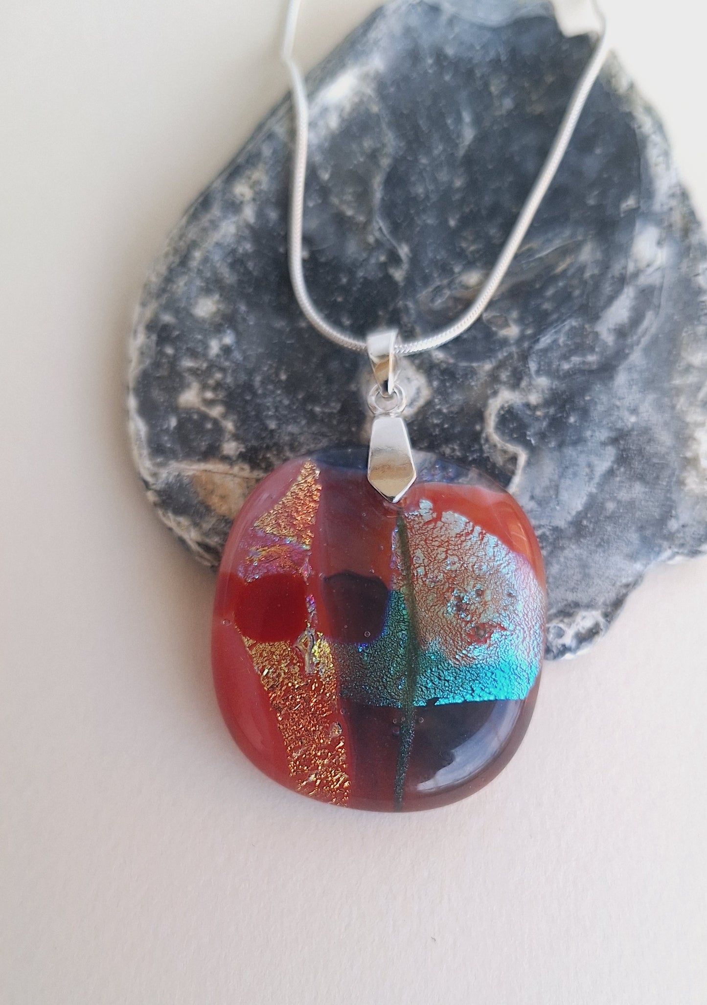 Dichroic Glas Smycke Hängen