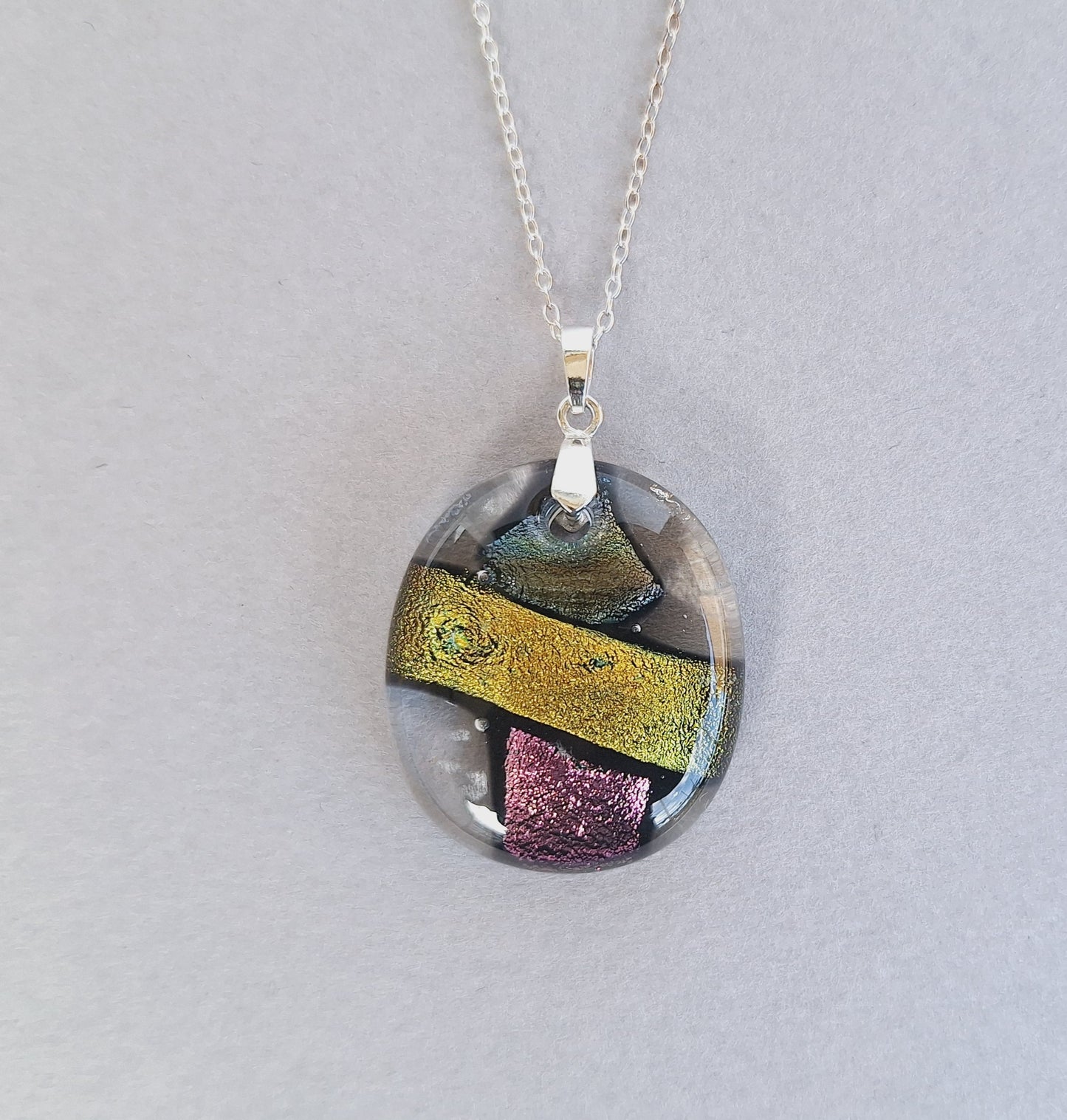 Dichroic Glas Smycke Hängen