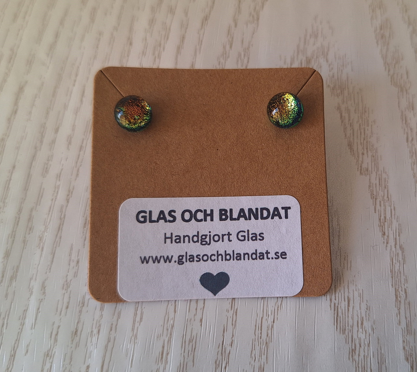 Handmade Dichroic Glass Earrings-E15