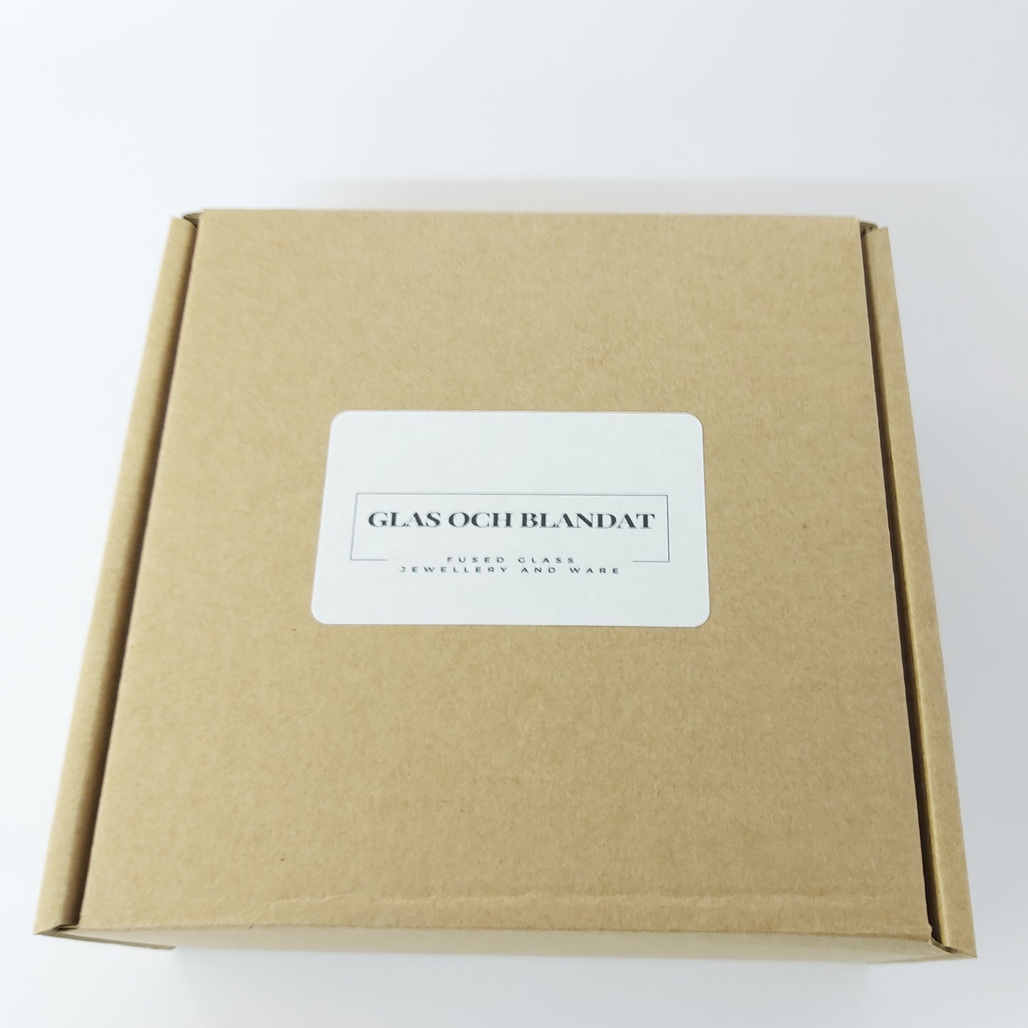 Glasunderlägg med Blå Bubblor och En Gul Sjöstjärna