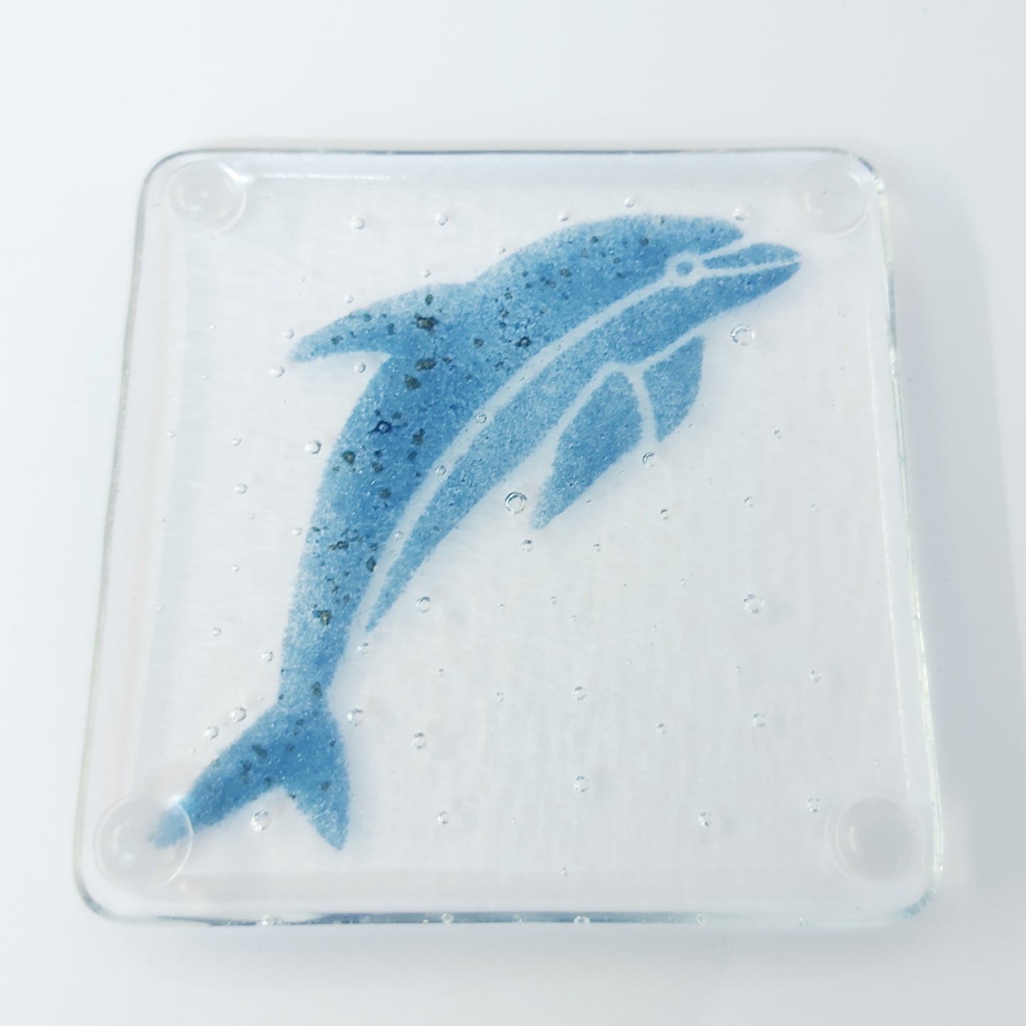 Coasters with Blue Caribbean Dolphin