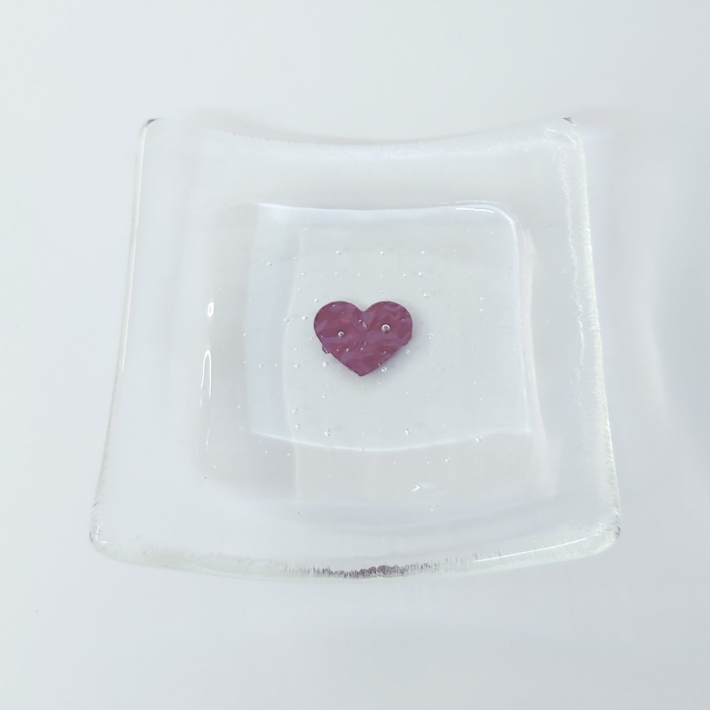 Handmade Glass Earring Bowl - My Heart