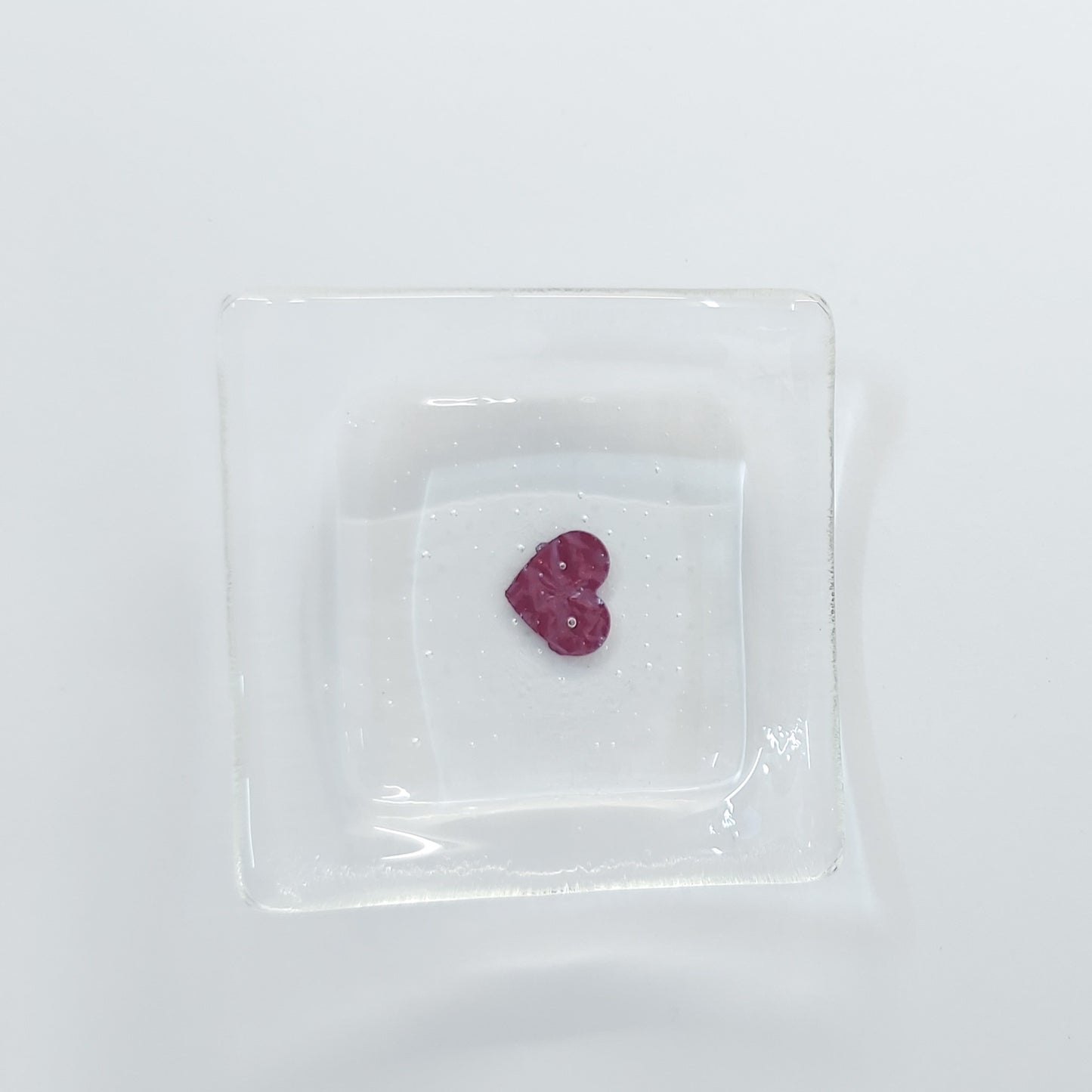 Handmade Glass Earring Bowl - My Heart