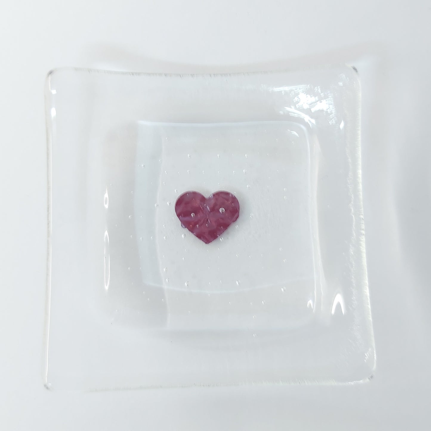 Handmade Glass Earring Bowl - My Heart