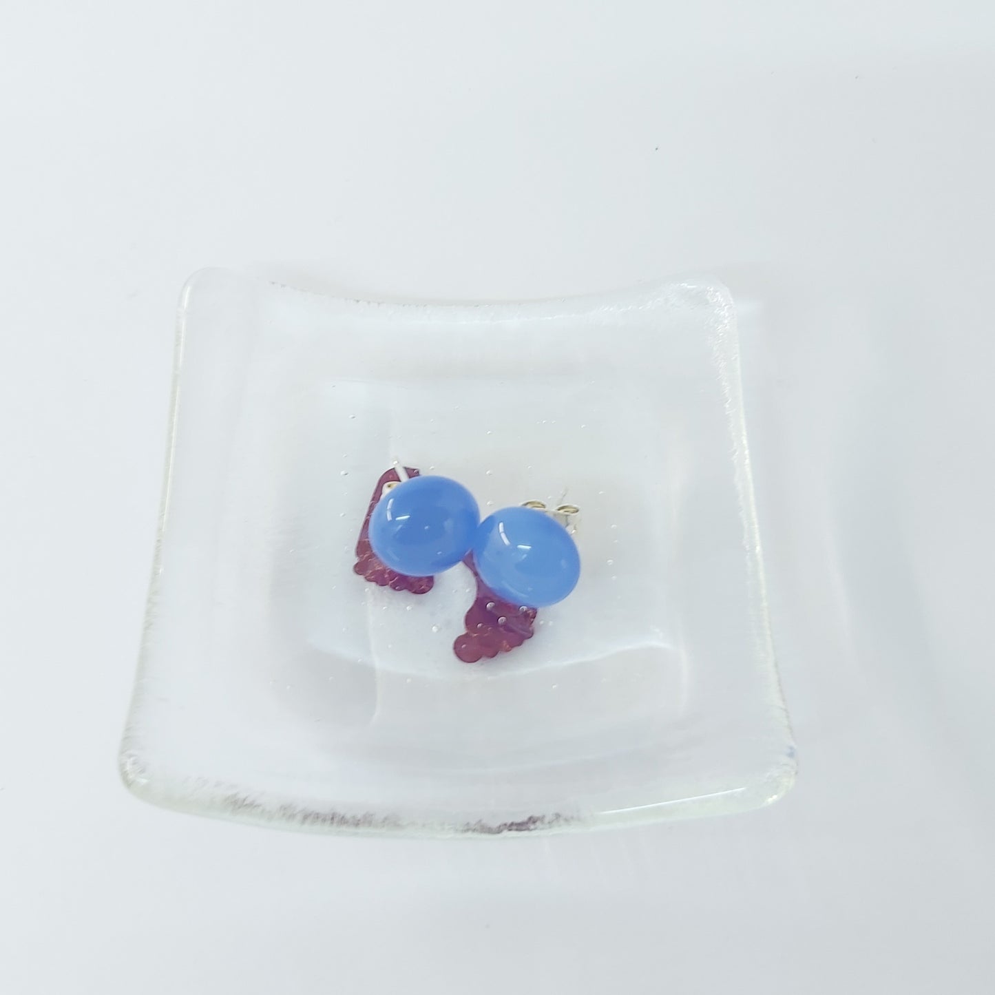 Handmade Glass Earring Bowl - Footprints
