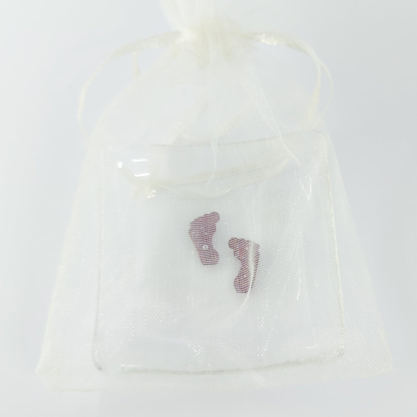 Handmade Glass Earring Bowl - Footprints