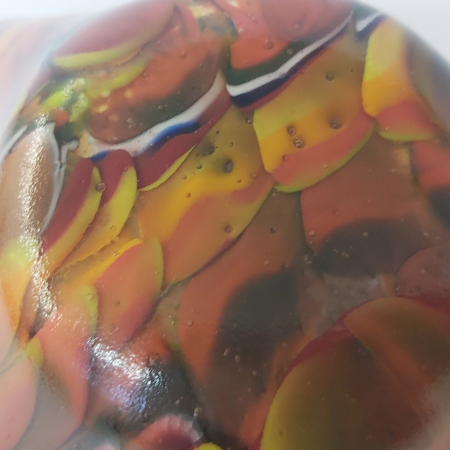 Handmade Glass Tealight Holder - Multicolour