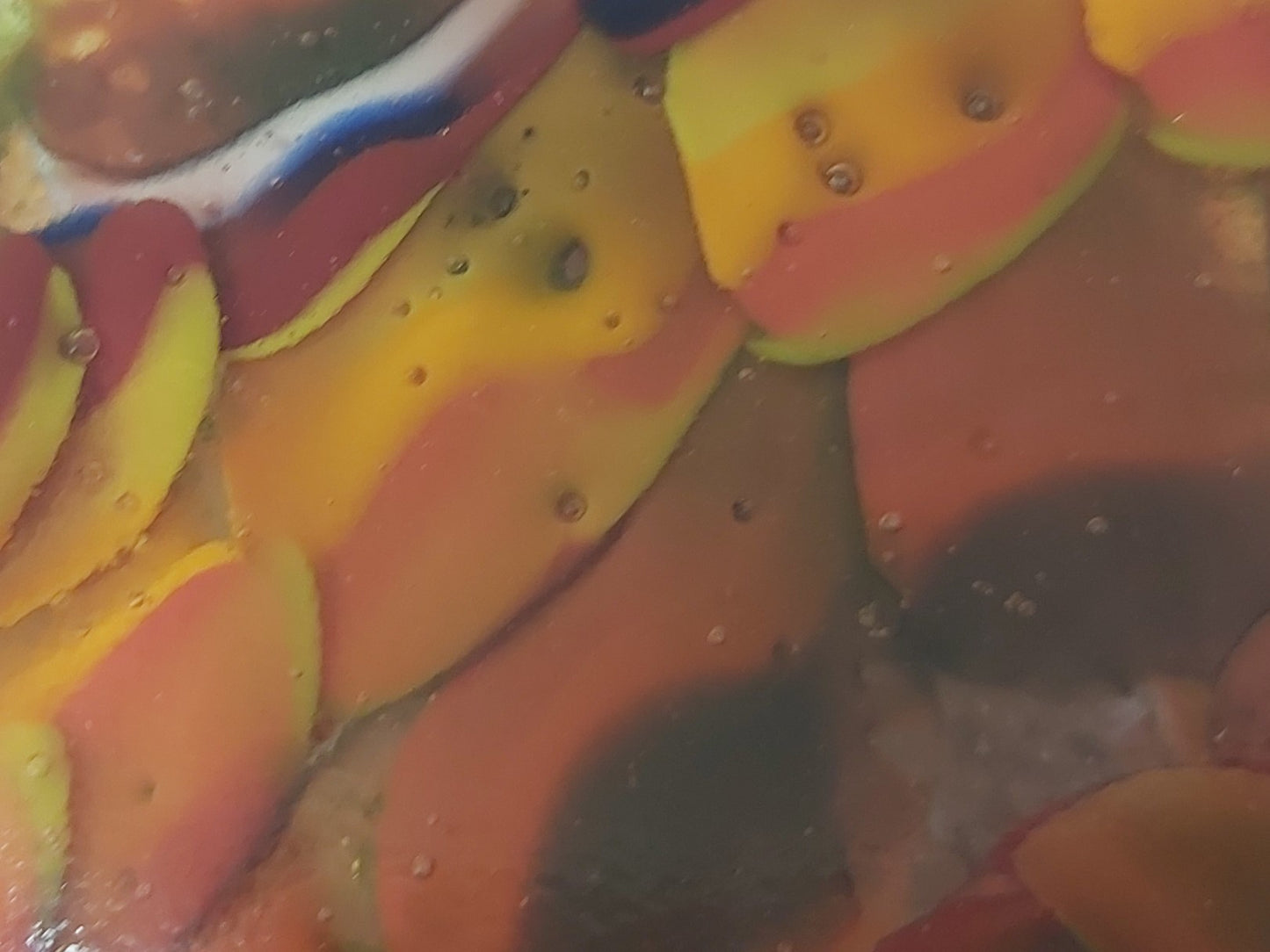 Handmade Glass Tealight Holder - Multicolour
