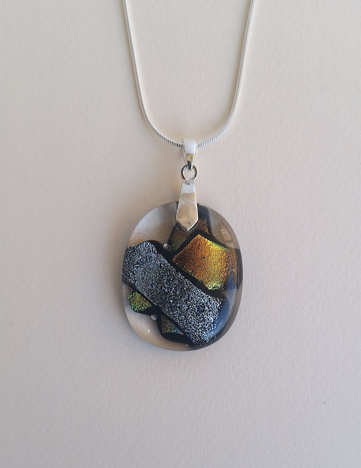 Dichroic Glas Smycke Hängen