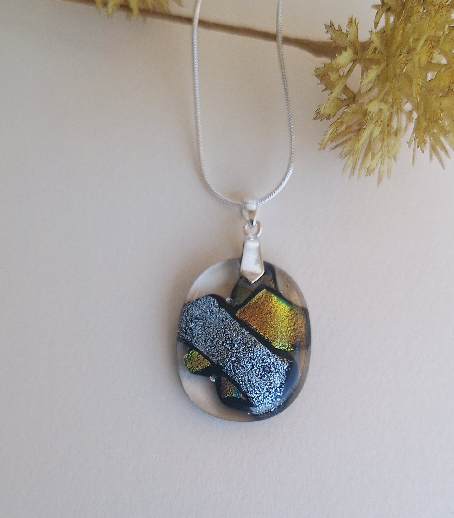 Dichroic Glas Smycke Hängen