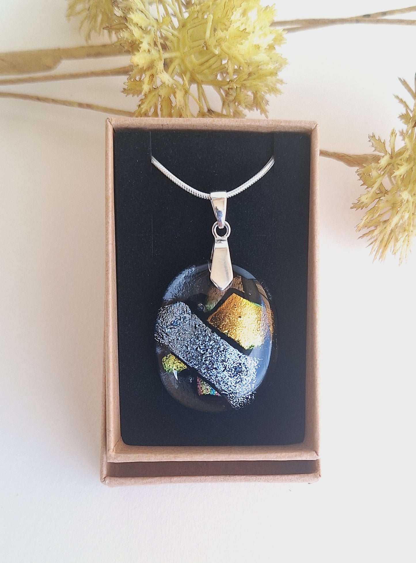 Dichroic Glas Smycke Hängen